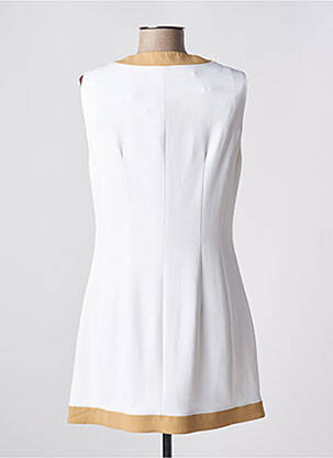 Robe courte sans manche sans manche blanc ELISABETTA FRANCHI femme