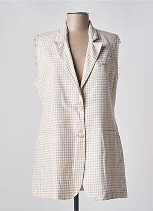 Blazer poches beige SEMICOUTURE femme