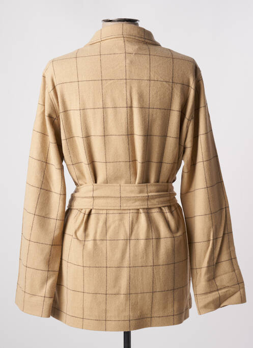 Veste casual col tailleur beige DIEGA femme