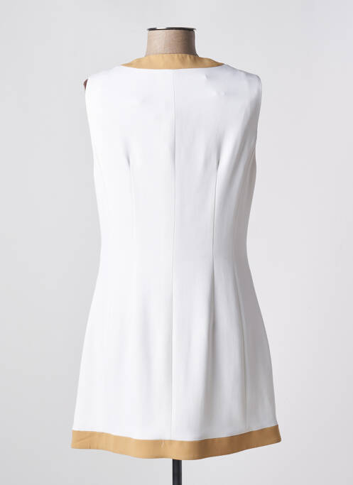 Robe courte sans manche sans manche blanc ELISABETTA FRANCHI femme