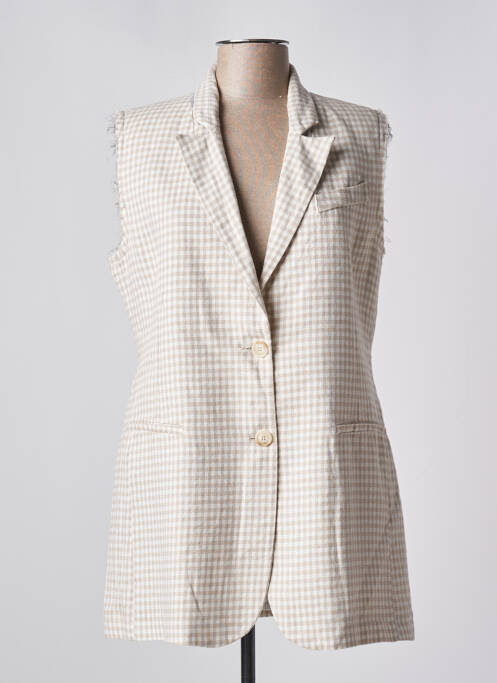 Blazer beige SEMICOUTURE pour femme