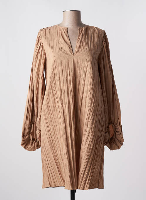 Robe mi-longue beige BY MALENE BIRGER pour femme