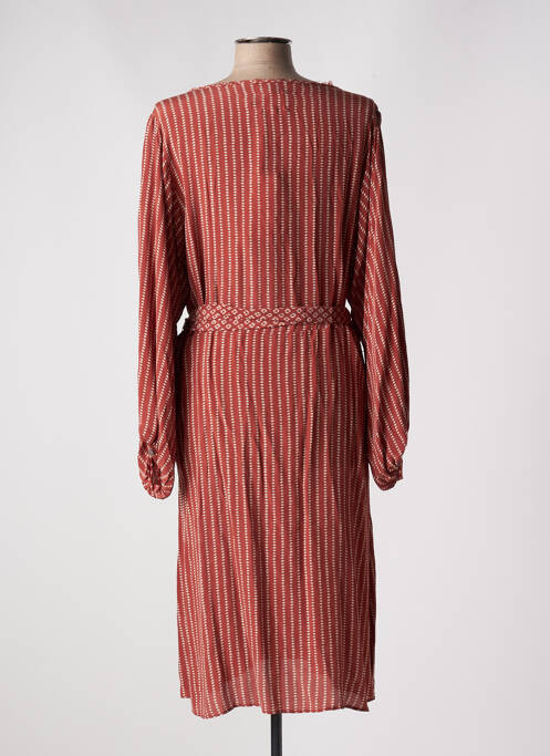 Robe mi-longue marron DIEGA pour femme