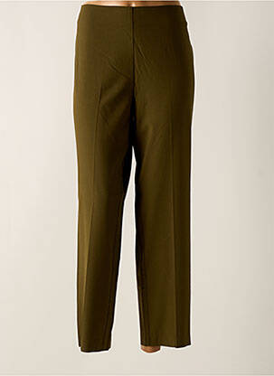 Pantalon droit taille élastique taille normale vert MOMONI femme