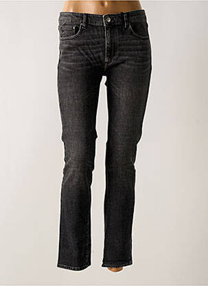 Jeans coupe slim tissage brut taille normale noir CHLOÉ STORA femme
