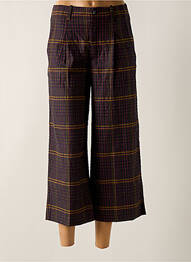 Pantalon 7/8 tissage popeline taille normale violet ATTIC AND BARN femme