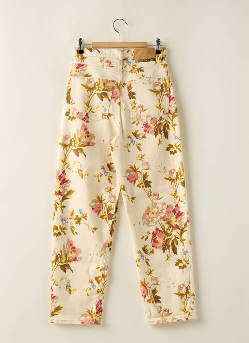 Jean coupe Mom beige SEMICOUTURE femme