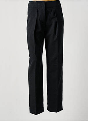 Pantalon droit tissage crêpe taille haute noir BY MALENE BIRGER femme