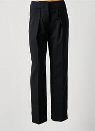 Pantalon droit tissage crêpe taille haute noir BY MALENE BIRGER femme