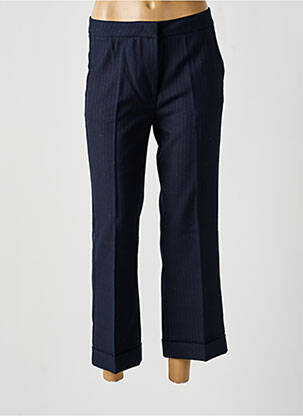 Pantalon 7/8 taille à pinces taille normale bleu ESSENTIEL ANTWERP femme