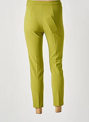 Pantalon 7/8 taille haute taille haute vert ELISABETTA FRANCHI femme