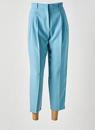 Pantalon 7/8 taille haute taille haute bleu ELISABETTA FRANCHI femme
