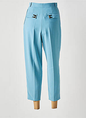 Pantalon 7/8 taille haute taille haute bleu ELISABETTA FRANCHI femme