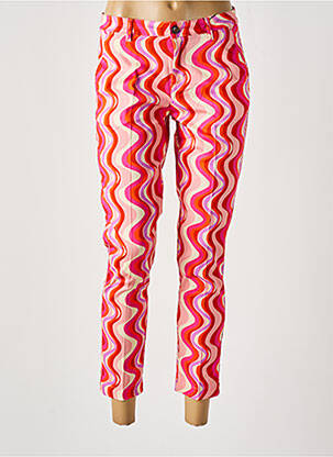 Pantalon chino taille basse taille basse rose MAYJUNE femme
