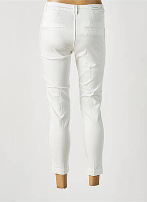 Pantalon chino taille basse taille basse blanc MAYJUNE femme