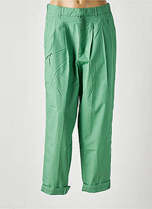 Pantalon droit coupe carotte taille haute vert ATTIC AND BARN femme