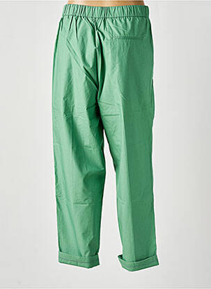 Pantalon droit coupe carotte taille haute vert ATTIC AND BARN femme