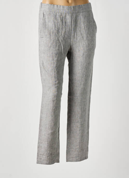 Pantalon 7/8 taille élastique taille normale gris DIEGA femme