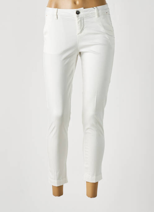 Pantalon chino blanc MAYJUNE pour femme