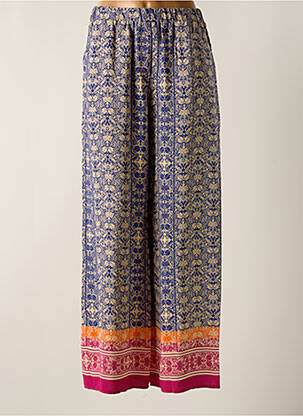 Pantalon large tissage popeline taille normale bleu TINSELS femme
