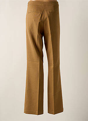Pantalon flare taille à pinces taille haute marron ESSENTIEL ANTWERP femme
