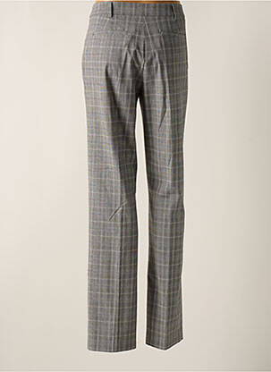 Pantalon chino fermeture zippée sous rabat avec crochet taille haute gris ESSENTIEL ANTWERP femme