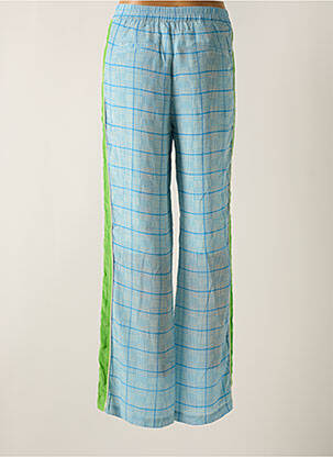 Pantalon droit tissage crêpe taille normale bleu ESSENTIEL ANTWERP femme