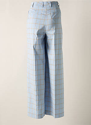 Pantalon flare taille à pinces taille haute bleu ESSENTIEL ANTWERP femme