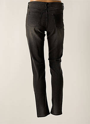 Jeans coupe slim effet usé délavé taille normale noir GAT RIMON femme