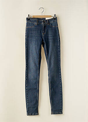 Jeans coupe slim stretch taille haute bleu SET femme