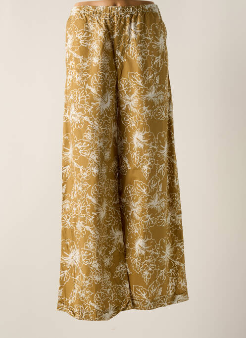 Pantalon flare taille élastique taille haute beige ATTIC AND BARN femme