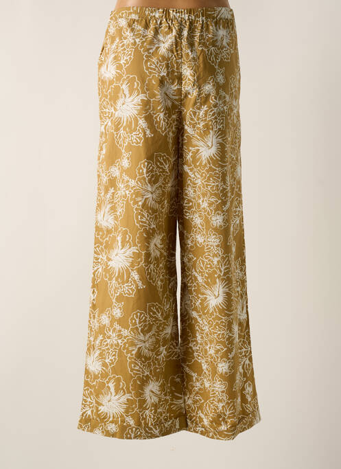 Pantalon flare taille élastique taille haute beige ATTIC AND BARN femme