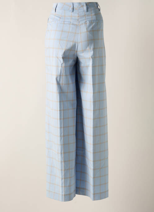 Pantalon flare taille à pinces taille haute bleu ESSENTIEL ANTWERP femme