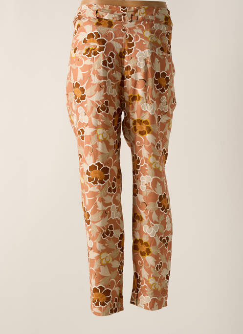 Pantalon droit rose MY SUNDAY MORNING pour femme