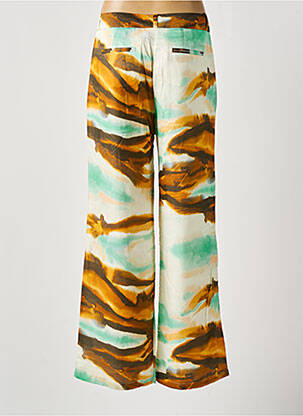 Pantalon large fermeture zippée sous rabat avec crochet vert VALENTINE GAUTHIER femme
