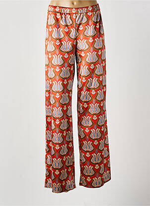 Pantalon flare stretch taille normale orange NIU femme