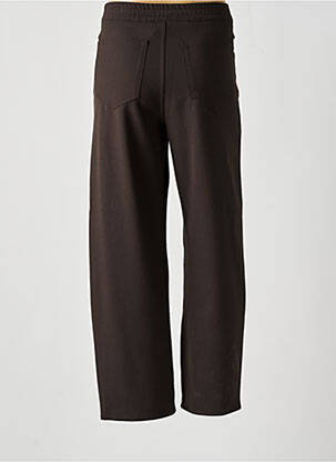 Pantalon droit taille haute taille haute marron ATTIC AND BARN femme