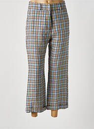 Pantalon 7/8 taille haute taille haute bleu MOMONI femme