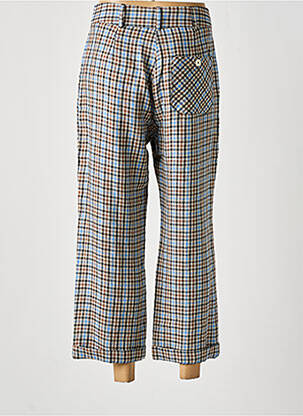 Pantalon 7/8 taille haute taille haute bleu MOMONI femme