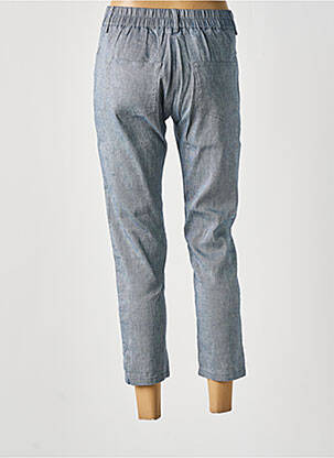 Pantalon 7/8 taille haute taille haute bleu MOMONI femme