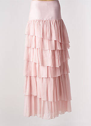 Jupe longue taille haute rose OUD femme