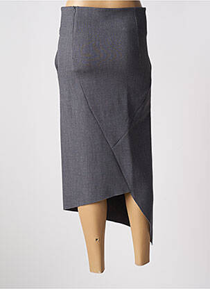 Jupe longue coupe asymétrique gris OUD femme