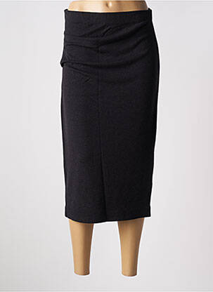 Jupe mi-longue stretch noir BY MALENE BIRGER femme