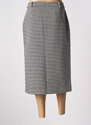 Jupe mi-longue taille à pinces noir ESSENTIEL ANTWERP femme