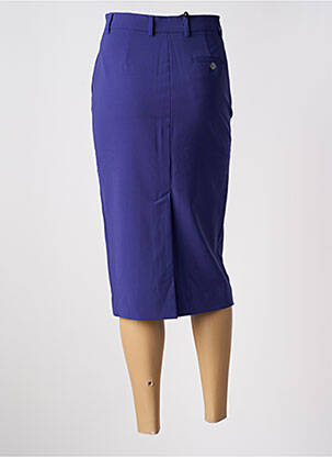 Jupe mi-longue taille à pinces violet ATTIC AND BARN femme