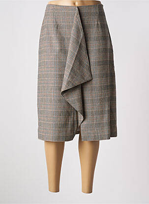 Jupe mi-longue stretch gris ESSENTIEL ANTWERP femme