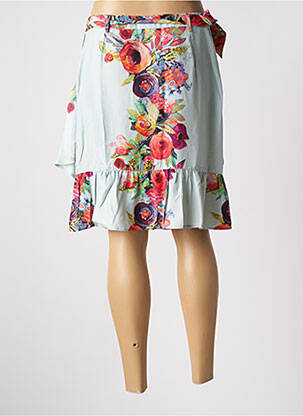 Jupe mi-longue taille à pinces bleu VALENTINE GAUTHIER femme
