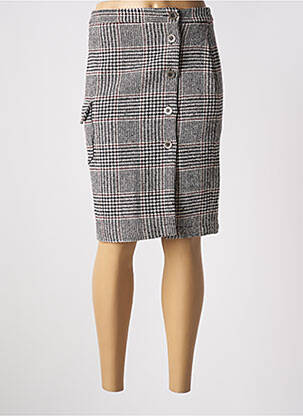 Jupe mi-longue taille à pinces noir VALENTINE GAUTHIER femme