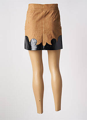 Jupe courte taille à pinces beige VALENTINE GAUTHIER femme