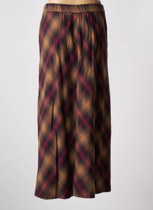 Jupe longue taille haute marron DIEGA femme